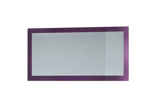Vladon Wandspiegel Lima V2 – Moderner Hochglanz-Spiegel in Brombeer (110 x 52 cm) - Eleganter Wandspiegel für Diele, Schlafzimmer oder Bad. Mit abgerundeten Rahmenkanten und pflegeleichter Oberfläche ist er das perfekte Designelement für jeden Einrichtungsstil.