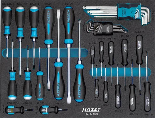 HAZET Schraubendrehersatz Schlitz Kreuzschlitz PH Innen TORX Innen-Sechskant 39-