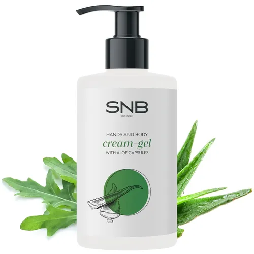 SNB Professional Hands und Körper Creme-Gel mit Aloe Vera Kugeln und Rucola Extrakt 250 ml