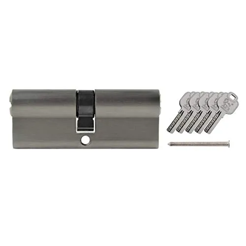 1x Profilzylinder 90 mm 45/45 mm +5 Schlüssel Zylinder Tür verschiedenschließend