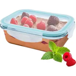 1.04 Glas Auflaufform mit Kunststoff Deckel