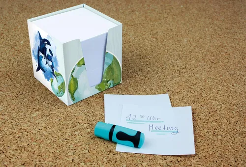 RNK-Verlag Zettelbox mehrfarbig inkl. ca. 900 Notizzettel 46799