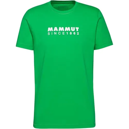Mammut Core T-Shirt Logo XL - Grünes T-Shirt für Outdoor-Liebhaber - Hochwertiges T-Shirt mit Logoprint in Grün, Größe XL; ideal für Wandern und Freizeit; aus 100% Baumwolle für maximalen Tragekomfort.