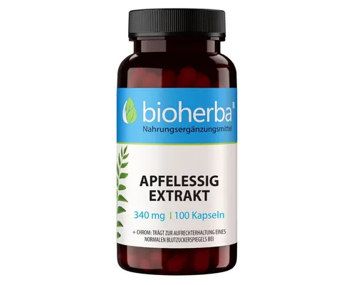 BIOHERBA R Apfelessig Extrakt 340 mg 100 Kapseln Nahrungsergänzungsmittel