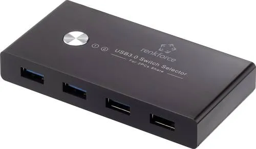 Renkforce RF-SHB-200 4 Port USB 3.2 Umschalter + Hub