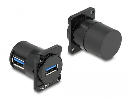 DeLOCK Typ-D-Modul USB 2.0 Typ A Buchse auf Buchse mit einem Winkel von 90° Marke