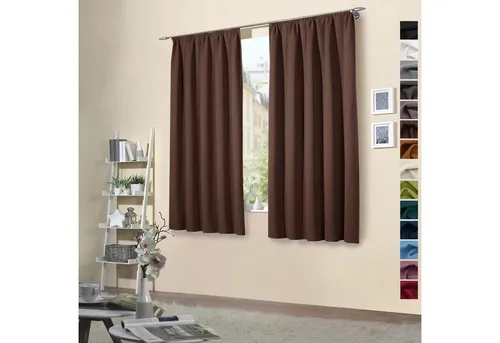 Vorhänge & Gardinen Braun von Heimtexland