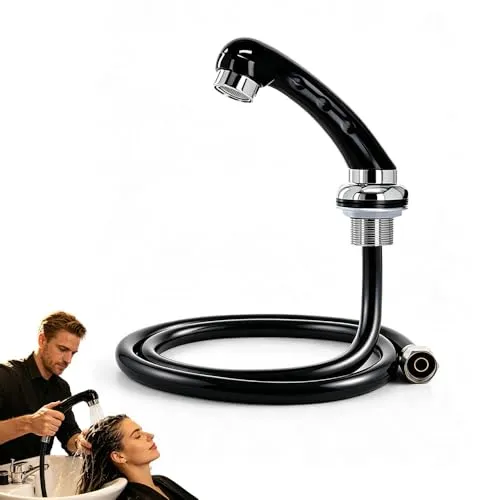 Duschkopf mit Schlauch, SGZIOO Handbrause für Waschbecken, Duschdüse mit Schlauch für Friseur Salon und Shampoo Bowl, Druckfreie Handbrause Duschköpfe, Waschbeckenbrause, G1/2 Anschluss
