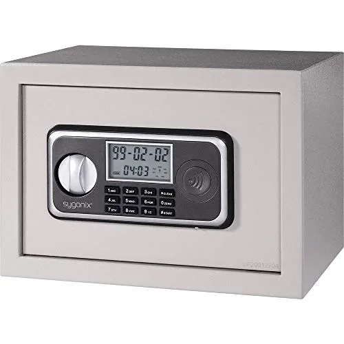 Sygonix SY-3525976 SY-36ND Tresor Zahlenschloss - Sicherheits-Tresor mit stabilem Stahlblechgehäuse, ideal für die sichere Aufbewahrung von Wertgegenständen, wahlweise wandmontierbar oder auf stabiler Oberfläche.