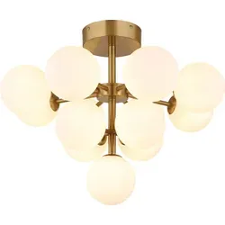 Globo 56143-13GD Deckenleuchte GRAPPY G9 - Moderne Deckenleuchte für stilvolle Akzente, ideal für Wohnräume, mit energieeffizientem G9-Leuchtmittel.