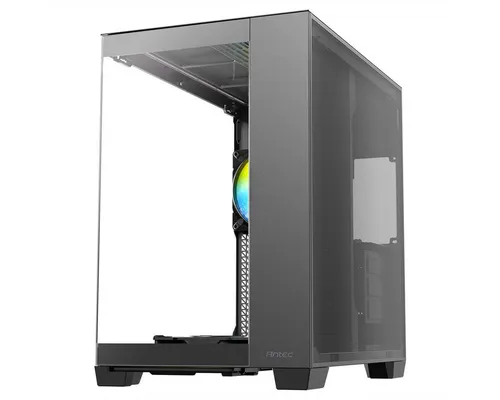 Antec C8 ARGB PC-Gehäuse - Vollsicht-PC-Gehäuse mit Doppelkammer-Layout und nahtlosen TG-Front- und Seitenwänden. Inklusive 3 ARGB PWM Lüfter und Unterstützung für 360 mm Kühler für optimale Kühlung.