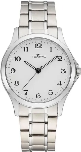 Tempic Quarzuhr Herrenuhr mit Edelstahlarmband