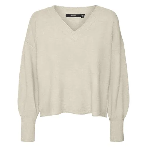 VERO MODA VMJUPITER LS V-Neck Pullover BF
