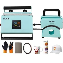 VEVOR 2-in-1-Heißpresse für Becher und Hüte von Vevor