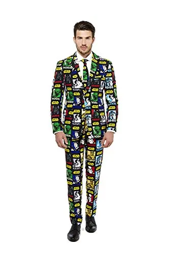 Opposuits Official STAR WARSTM Suit - Strong Force Costume Comes With Pants, Jacket and Tie, Strong ForceTM, 50