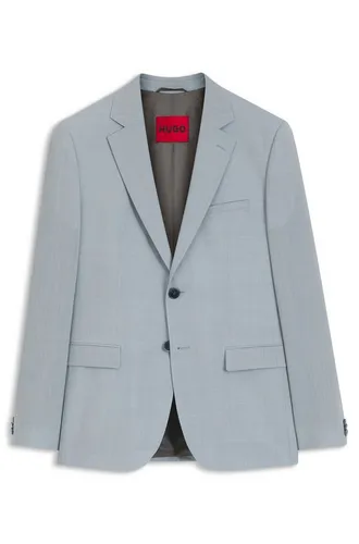 HUGO Anzugsakko blau 54 - Elegantes Anzugsakko in Open Blue, ideal für Business- und festliche Anlässe. Aus hochwertiger Schurwolle und Polyester gefertigt, bietet es einen stilvollen Look und hervorragenden Tragekomfort.