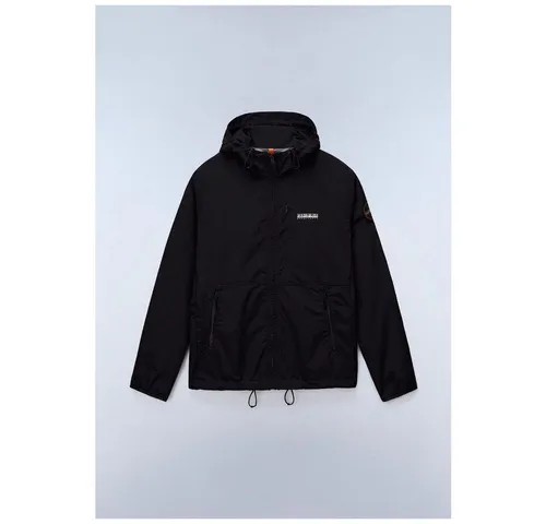 Napapijri Übergangsjacke A-Tundra (wasserdicht) schwarz Herren, Größe: XL - Die A-Tundra Jacke vereint Outdoor-Performance mit urbanem Stil. Aus strapazierfähigem Material gefertigt, bietet sie praktischen Schutz mit einer verstellbaren Kapuze und funktionalen Taschen für alle Abenteuer.