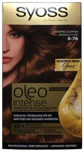 Syoss Oleo Intense Permanente Öl-Coloration 6-76 Warmes Kupfer ( 115ml )