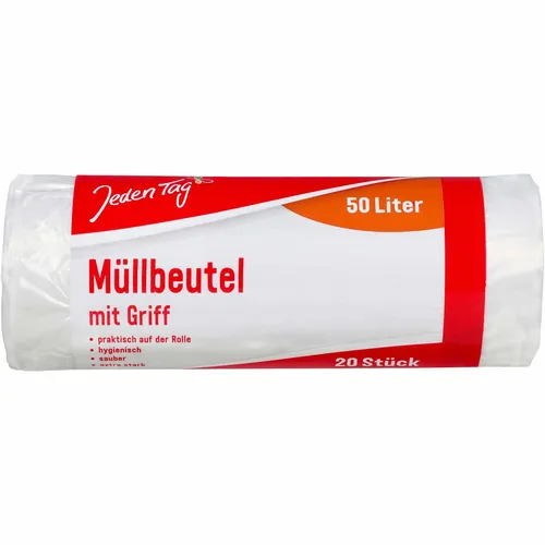 Jeden Tag Müllbeutel mit Griff 50l 20Stk