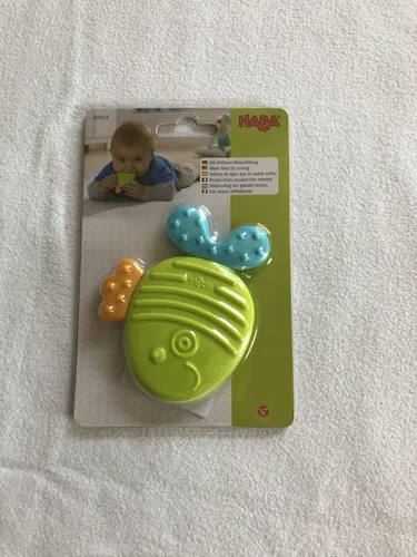 S002 Haba Greifling Fisch Zahnungshilfe Zahnhilfe Rassel 300433 - Neu OVP