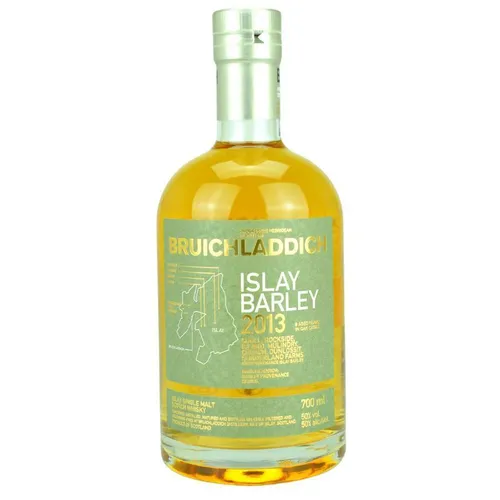 Bruichladdich Islay Barley 2013 - 50% vol. Scotch Single Malt Whisky - Whisky aus der Hebriden-Insel Islay, einzigartig in Geschmack mit Aromen von Honig und geröstetem Gerstenmalz, ideal für puren Genuss oder als Geschenk für Whiskyliebhaber.