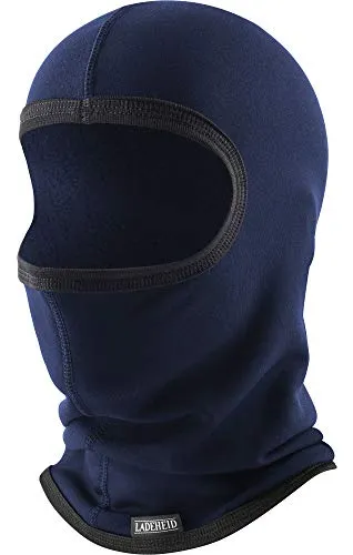 Ladeheid Sturmhaube Winter Skimaske Balaclava Silverplus Thermoaktiv Sturmmaske Motorrad Fahrrad LA-146 (Marine, M/L)