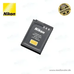 Nikon EN-EL12 Li-Ion Akku 3,7V 1050mAh - Kamera-Akkus: Leichter und robuster Lithium-Ionen-Akku mit 1050 mAh für lange Aufnahmezeiten, ideal für Nikon Coolpix-Digitalkameras.