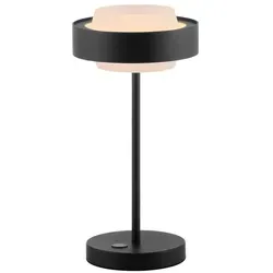SCHÖNER WOHNEN LED-Tischleuchte Elmo Schwarz - Elegante Tischleuchte aus Aluminium und Stahl, ideal für stilvolle Akzente in Ihrem Wohnraum. Energieeffizient und modern im Design.