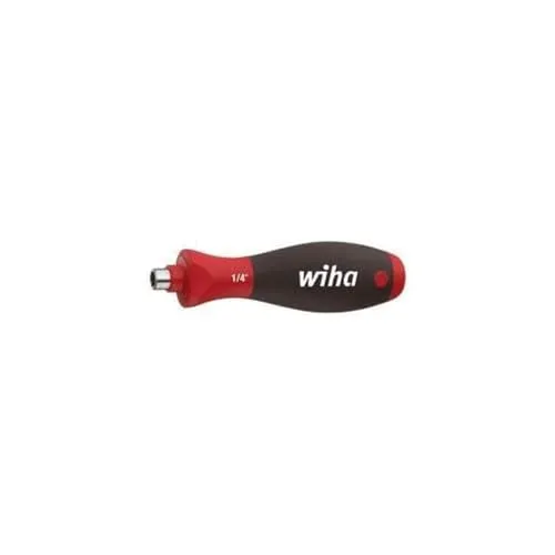 Wiha Bithalter Stubby 281-02 / Schraubendreher mit Bitaufnahme / Bitgriff magnetisch / 125 mm / 1/4
