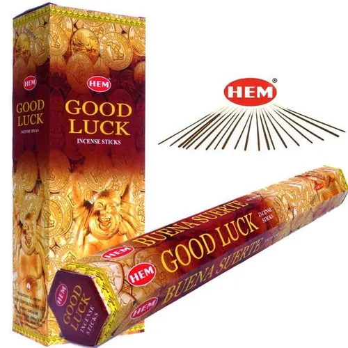 GOOD LUCK von HEM BIG PACK 120 RäucherSTÄBCHEN Original Indien Incense
