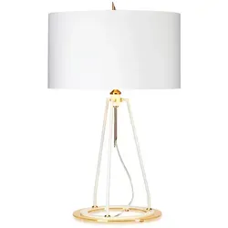 Ferrara Tischleuchte in Weiß und Gold in gold von Elstead Lighting