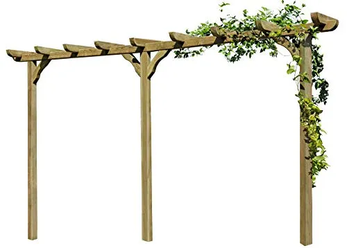 Gartenpirat Holzpergola mit Torbogen und Rankhilfe