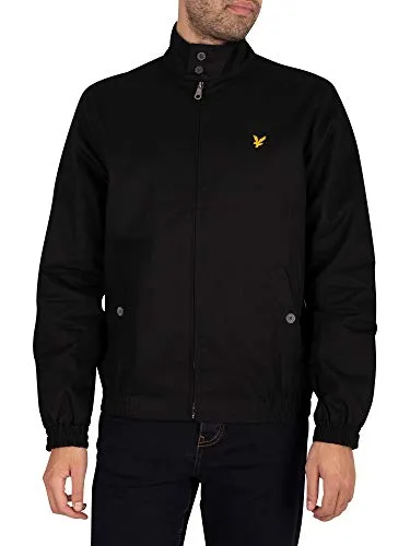 Lyle & Scott Blouson Herren Jacke, British Classic Schwarz M - Funktionsjacke aus 100% Baumwolle, ideal für lässige Outfits und angenehm zu tragen, perfekt für jede Jahreszeit.