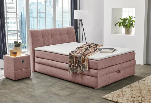 Boxspringbett Amelie 140 cm in pink von Jockenhöfer