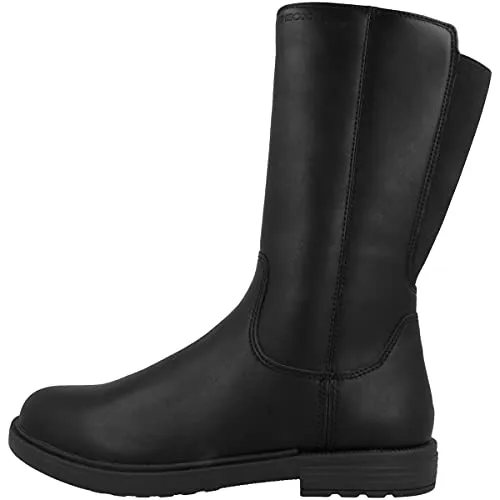 Geox Damen J Eclair Pige Stiefel, Schwarz, 32 EU - Wanderschuhe mit atmungsaktiver Sohle dank patentiertem Geox-System für optimalen Tragekomfort und Wohlbefinden, inklusive leichtem Einstieg durch Reißverschluss.