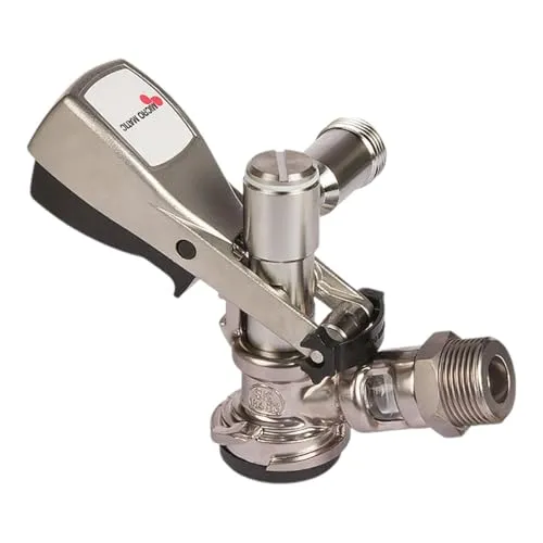 Micro Matic KEG Zapfkopf Typ S mit seitlichem Thekenanstich - Mini-Zapfanlagen mit Typ S Anschluss für Bierfässer, ideal für verschiedene Biersorten. Seitlicher Getränkeausgang für eine einfache Handhabung und perfekten Bierausschank.