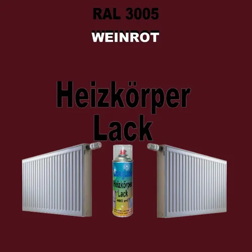 Heizkörperlack Spray RAL 3005 WEINROT 400 ml