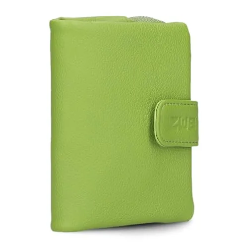 Zwei Damen Geldbörse MW5 - Elegante Brieftasche aus Kunstleder - Damen-Geldbörse aus hochwertigem Kunstleder mit praktischem Druckknopf & Reißverschluss, 6 Kartenfächern und Münzfach für optimale Organisation.