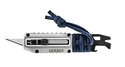 Gerber Multi-Tool mit 8 Funktionen, Prybrid-X, Edelstahl, Silber/Blau, 31-003740
