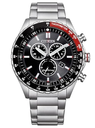 Citizen AT2566-88E Eco-Drive Solaruhr Herrenuhr Chronograph - Präzise Eco-Drive Solaruhr mit chronographischen Funktionen, sportlichem Design und robustem Edelstahlgehäuse. Ideal für Beruf und Freizeit, wasserfest bis 10 ATM und ohne Batteriewechsel.