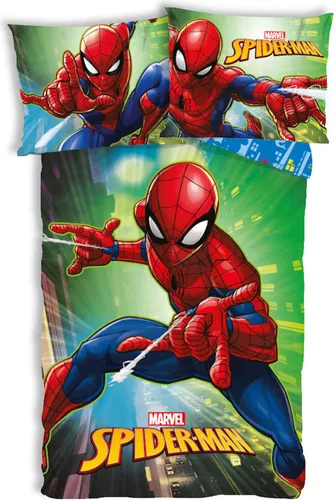 Spiderman City Lights Kinderbettwäsche 100×135cm von Javoli