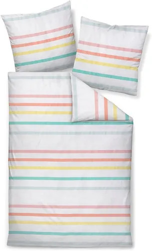 Janine Bettwäsche J. D.87101 09, Mako-Satin, mit Reißverschluss - Bettwäsche aus hochwertigem Mako-Soft-Seersucker, bügelfrei und mit praktischem Reißverschluss. Pflegeleicht und schnell trocknend, sorgt sie für höchsten Schlafkomfort und eine angenehme Nachtruhe.