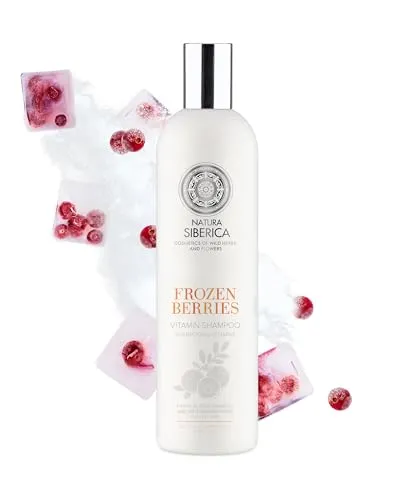 Natura Siberica Copenhagen Vitamin Shampoo Frozen Berries - Tiefenreinigendes Shampoo für fettiges Haar - Mit Moltebeeren & Cranberry - 400 ml
