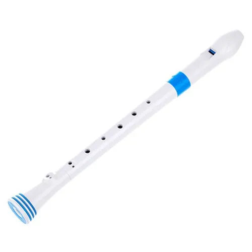 Nuvo Soprano Recorder white-blue