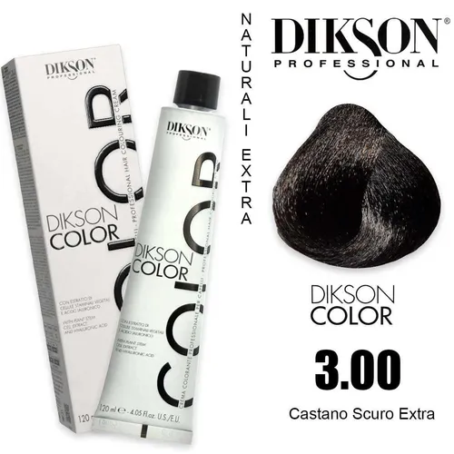 Tönung für Haare 3.00 Castano Dunkelbraun Extra Intensive Dikson Color 120ml