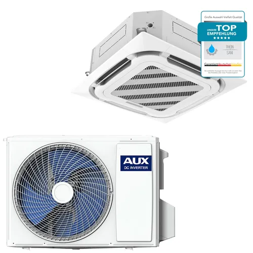 AUX Multi Split Kassette Klimaanlage 12000 BTU + 12000 BTU Außengerät R32 Set