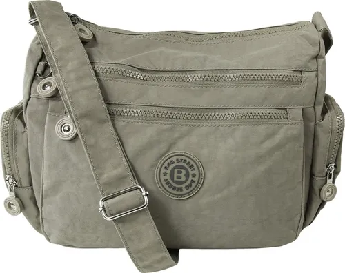 BAG STREET Schultertasche Nylon stone in grau von Bag Street
