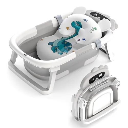 Faltbare Baby Badewanne mit Rutschfester Matte