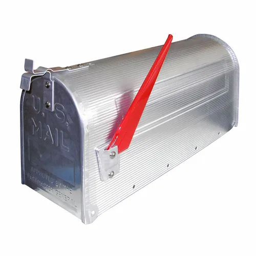 American Mailbox US Briefkasten - Retro Postkasten aus Aluminium, Silber - Wandbriefkasten aus robustem Aluminium, rostfrei und witterungsbeständig. Ideal für stilvolle Hausfassaden, mit optionalem Ständer erhältlich.