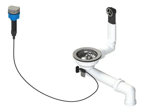 Schock Ablaufgarnitur mit Korbventil und Excenter